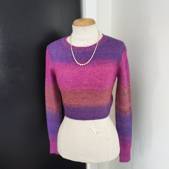 Dreamers Sweaters - Cut out open back colourful sweater size a small